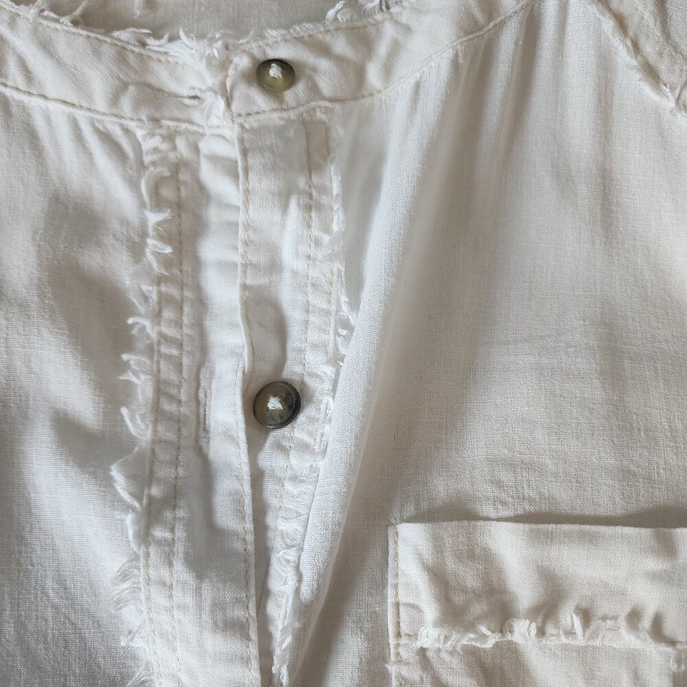 Free People White Blouse "EUC" - Picture 8 of 14